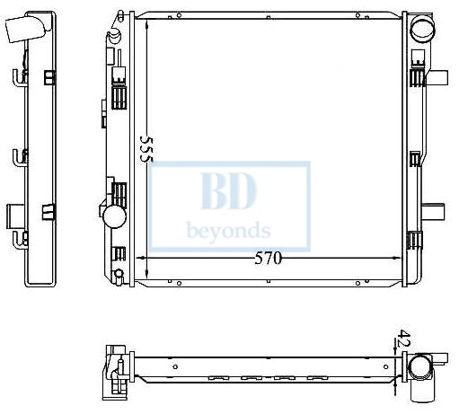 BENZ TRUCK RADIATOR