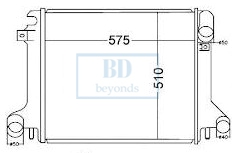 MERCEDES-BENZ TRUCK RADIATOR 
